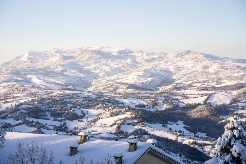 Paesaggio Invernale nell’Entroterra della Romagna, San Marino
