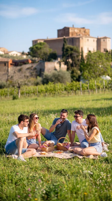 Picnic tra i Vigneti di Santarcangelo di Romagna nell’entroterra Romagnolo