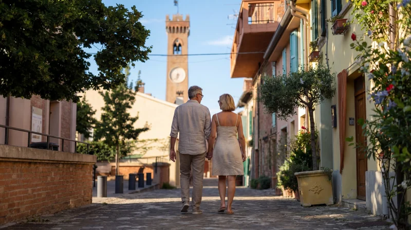 Passeggiata nel borgo storico di Santarcangelo di Romagna