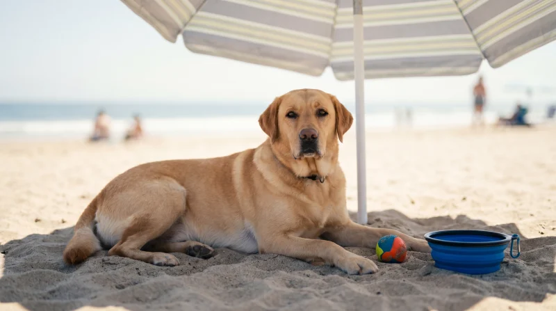 Relax in spiaggia con il Labrador sulla Riviera Romagnola
