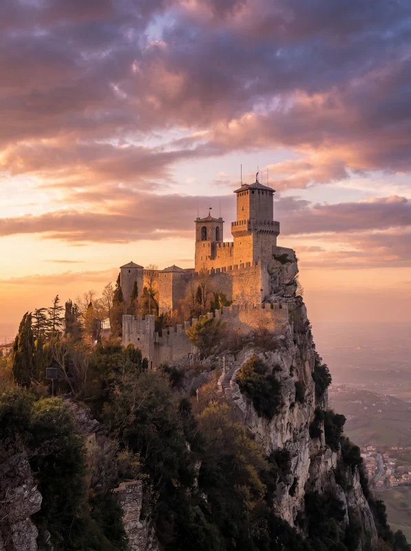 La Prima Torre (Guaita) di San Marino al Tramonto