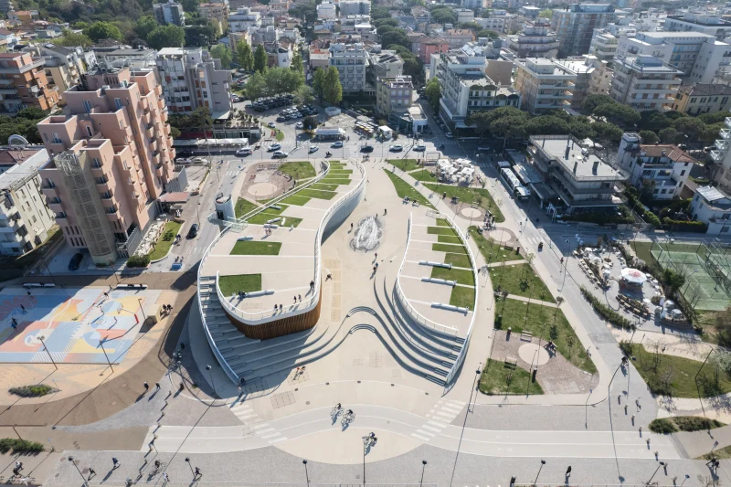 Piazzale Kennedy e Parco del Mare a Rimini
