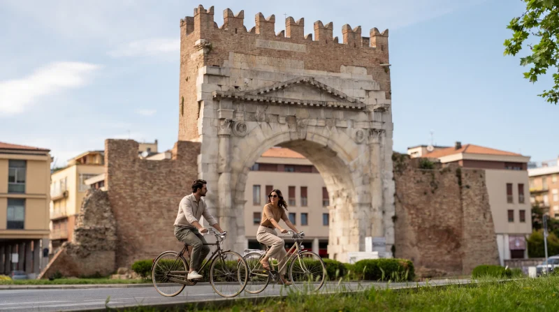 Ciclismo Urbano all’Arco d’Augusto di Rimini