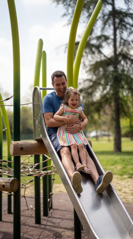 Divertimento in un parco giochi di Rimini