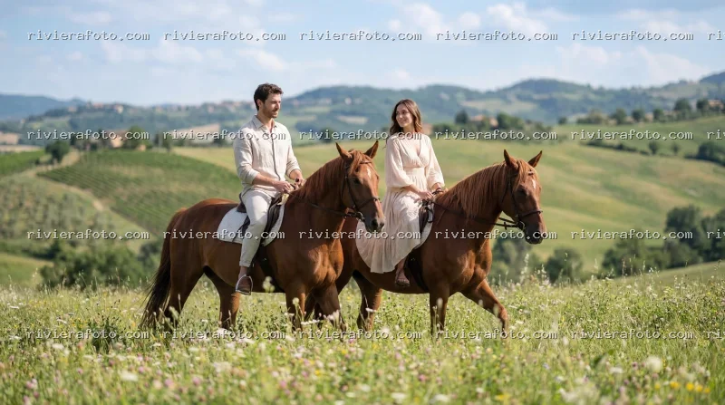 Passeggiata a Cavallo nelle Colline della Romagna, vicino a Rimini