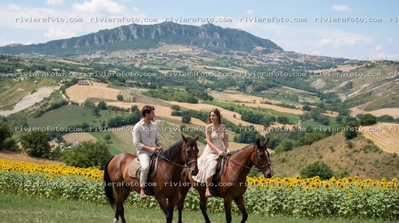 Passeggiata a cavallo con vista su San Marino