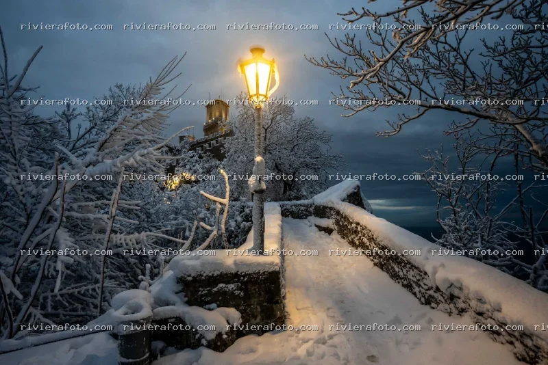 Paesaggio Invernale alla Seconda Torre di San Marino