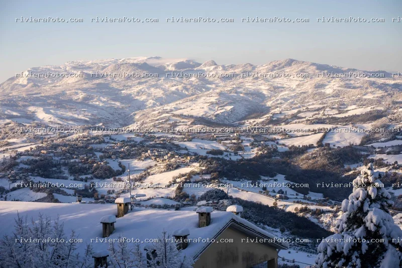 Paesaggio Invernale nell’Entroterra Sammarinese/Romagnolo