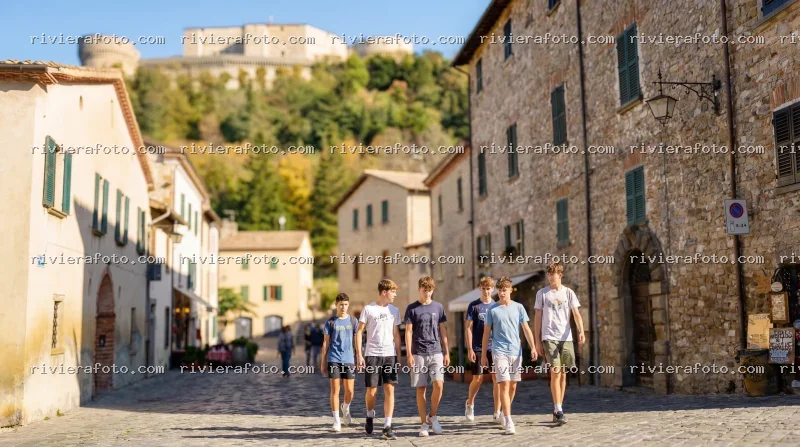 Borgo storico di San Leo con la Fortezza