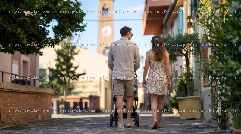 Passeggiata familiare nel centro storico di Santarcangelo di Romagna