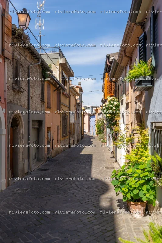 Vicolo Fiorito nel Centro Storico di San Giuliano a Rimini