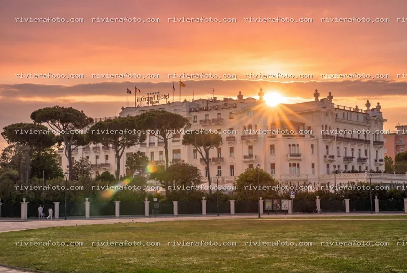 Tramonto al Grand Hotel di Rimini