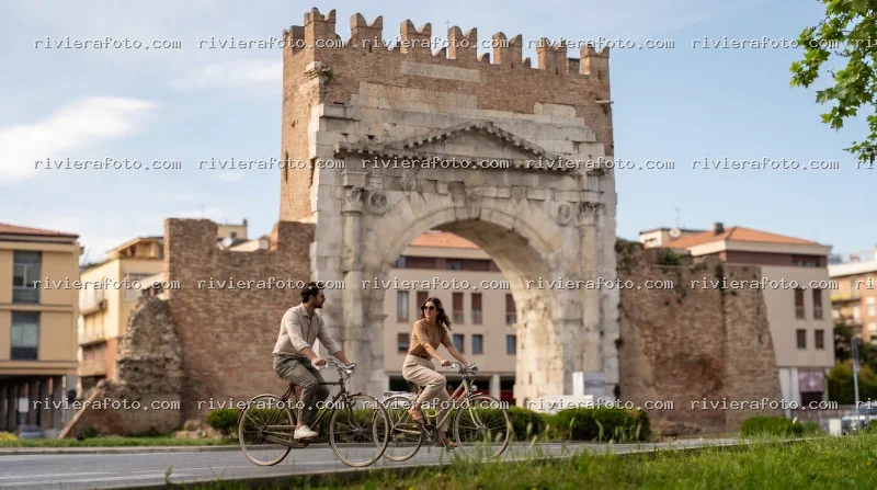 Ciclismo Urbano all’Arco d’Augusto di Rimini
