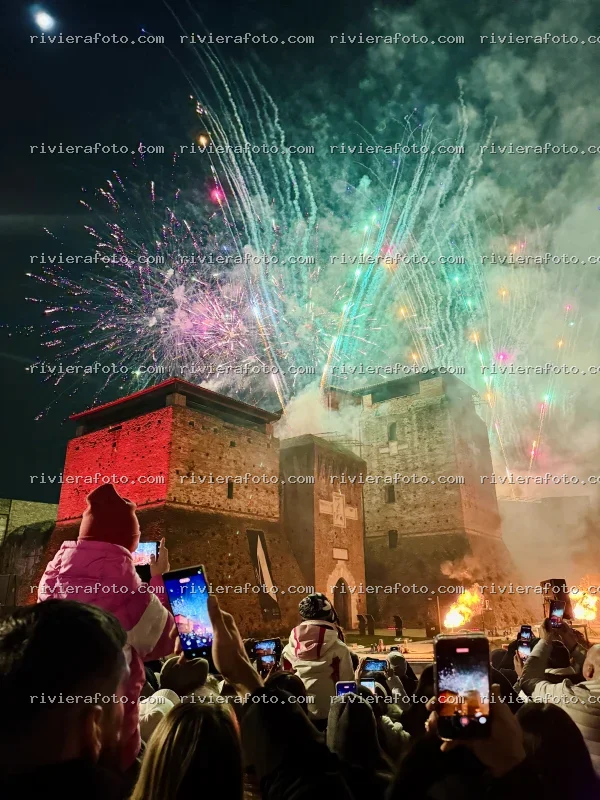 Spettacolo di fuochi d’artificio e pirotecnico al Castel Sismondo di Rimini