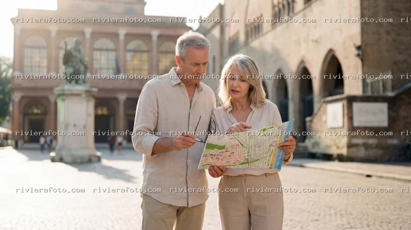 Turisti nel Centro Storico di Rimini: alla scoperta di Piazza Cavour