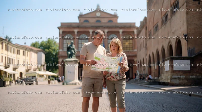 Turismo storico-culturale in Piazza Cavour a Rimini
