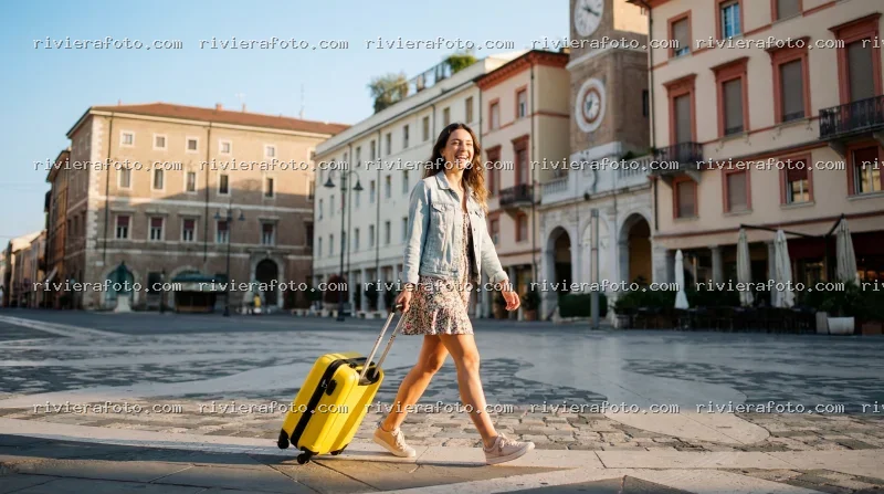 Passeggiata in Piazza Tre Martiri a Rimini