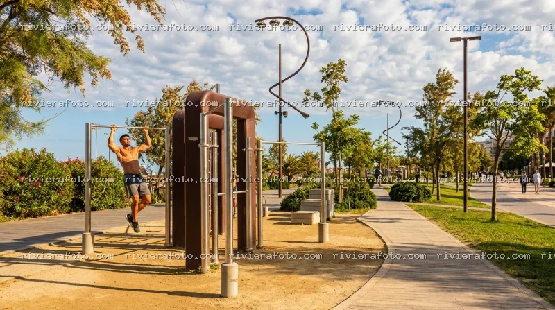 Promenade e area fitness a Rimini, sulla Riviera Romagnola
