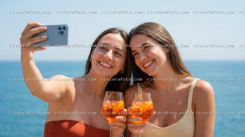 Momento di Relax con Aperitivo e Selfie a Rimini sulla Riviera Romagnola