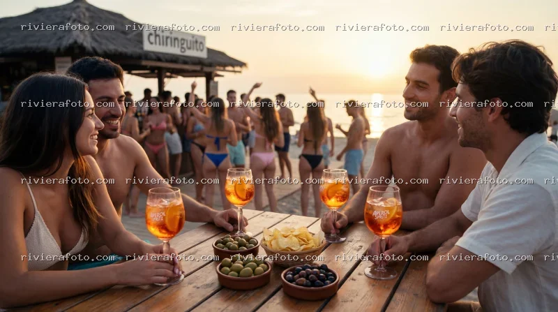 Aperitivo al Tramonto in Chiringuito sulla Riviera Romagnola