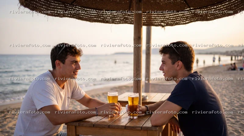 Aperitivo al Tramonto sulla Spiaggia della Riviera Romagnola