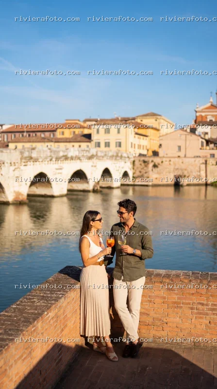 Aperitivo con vista sul Ponte di Tiberio a Rimini