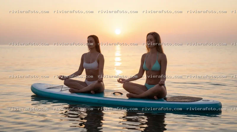 Meditazione su SUP all’alba nella Riviera Romagnola