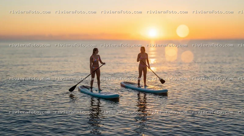 Attività di Stand-Up Paddleboard all’alba sulla Riviera Romagnola