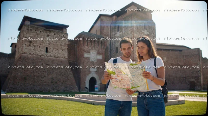 Turisti al Castel Sismondo di Rimini