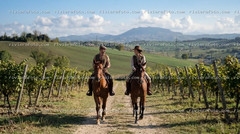 Cavalcata tra i vigneti dell’entroterra romagnolo