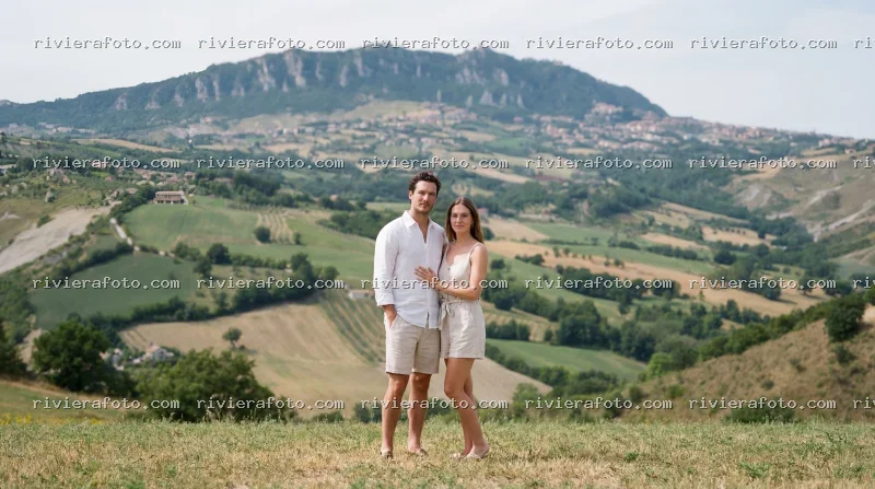 Coppia con vista sul Monte Titano, San Marino